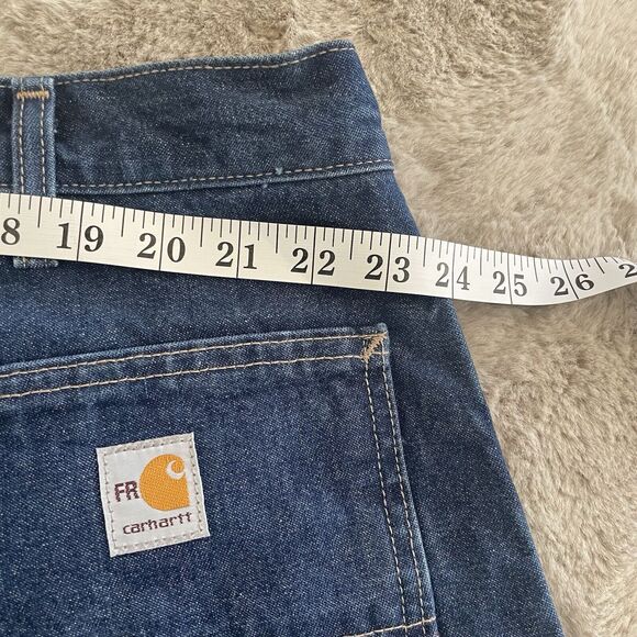 Carhartt Men FR Flame Resistant Relaxed Fit Jeans Denim 2112CAT2 Size 46x32 Work - Picture 15 of 16